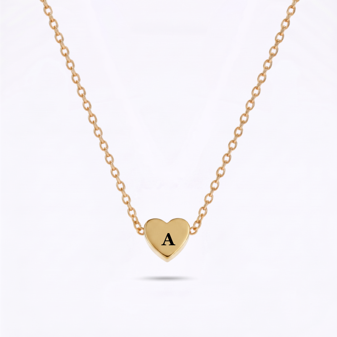 Collar Inicial Corazón