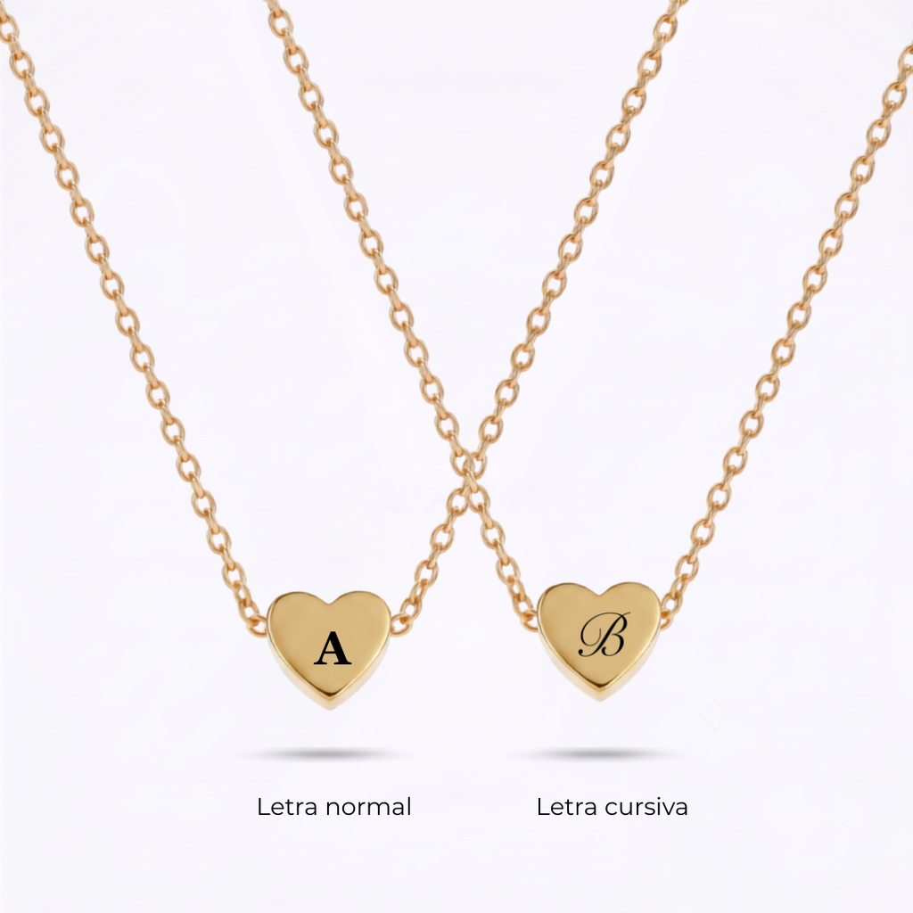 Collar Inicial Corazón